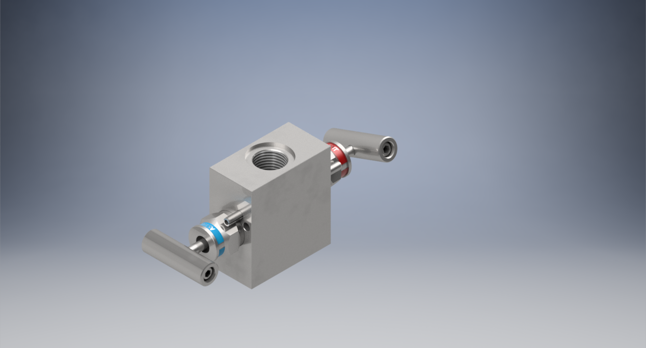 2通仪表歧管，207系列，直阻断-泄放，内螺纹x内螺纹